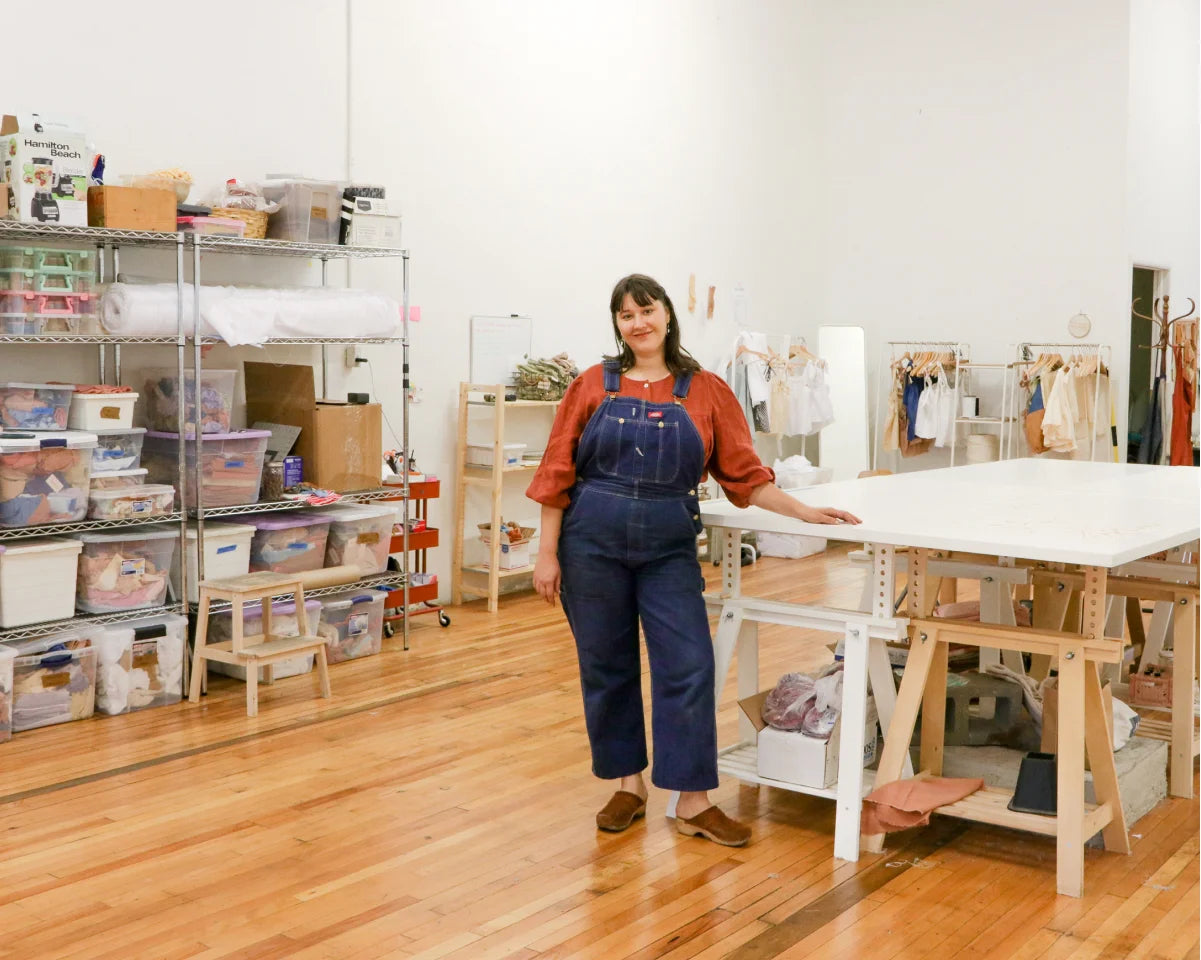 Meghan in the Hamtramck Studio