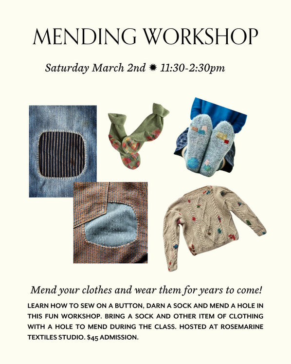Learn to Mend Your Clothes Workshop