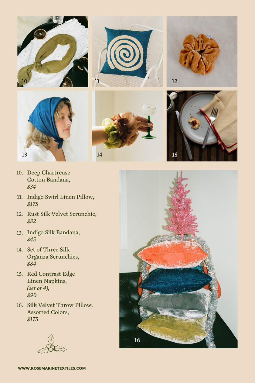 2023 Rosemarine Textiles Eco-Friendly Gift Guide Part II