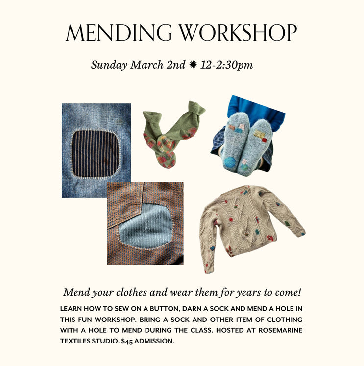 Learn to Mend Your Clothes Workshop