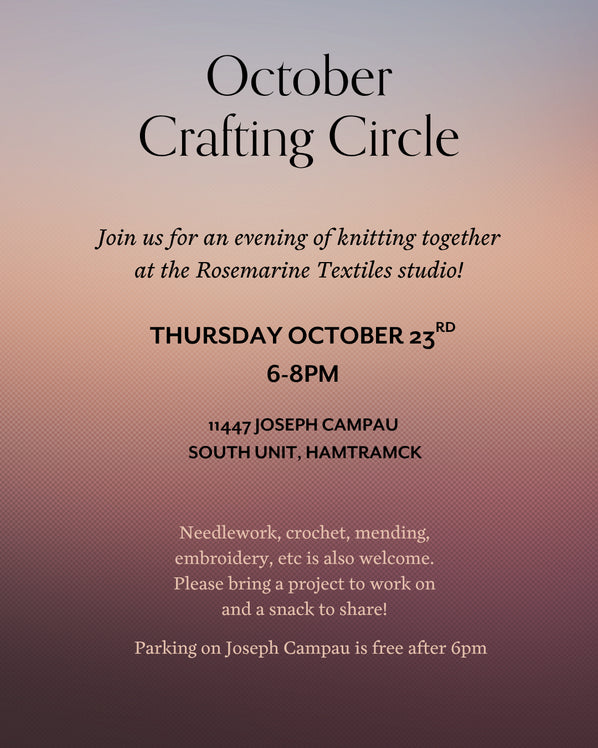 October Crafting Circle