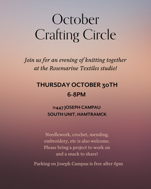 October Crafting Circle