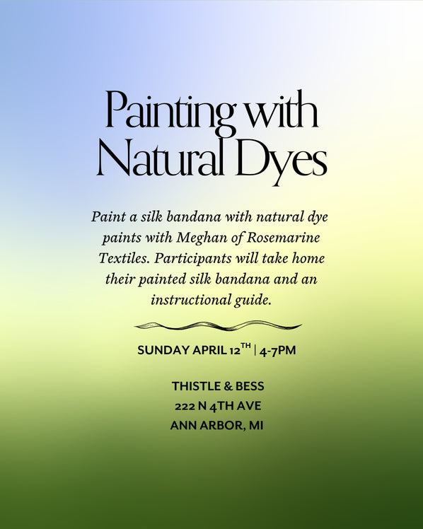 Painting with Natural Dyes Class