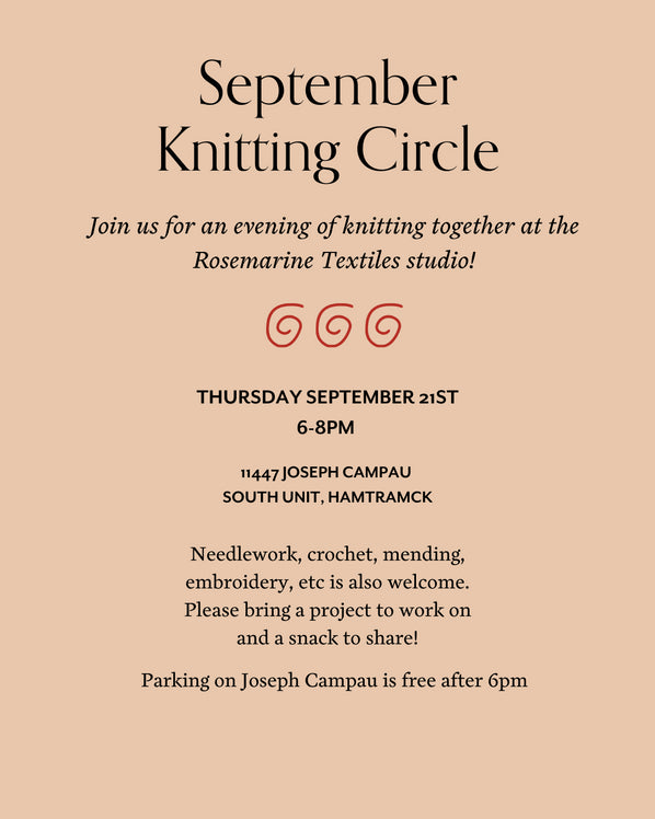 September Knitting Circle