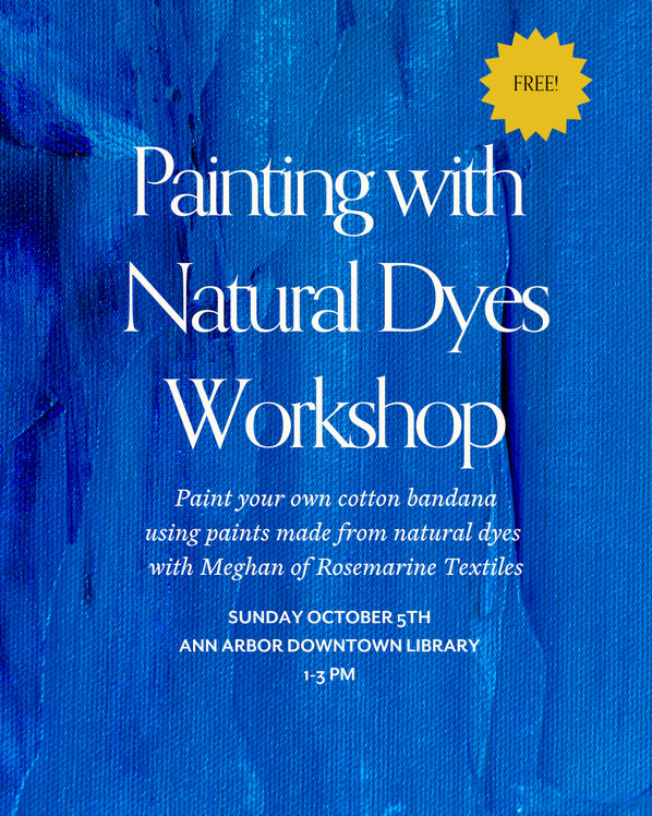 Painting with Natural Dyes Free Workshop